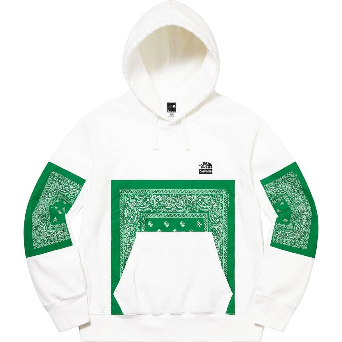 Sweat à capuche bandana Supreme The North Face blanc capuche blanc neuf jamais ouvert