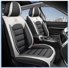 Areka Front Seat Covers 2 For Hyundai Palisades 2024. Graywhite Faux Leather Areka Front Seat Covers 2 For Hyundai Palisades 2024. Graywhite Faux Leather
