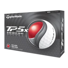 TaylorMade 2025 TP5x Golf Balls - White/Yellow