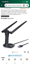 BrosTrend AC1200 Linux USB WiFi Adapter Dual Band 5GHz 2.4GHz USB 3.0 2x Antenna