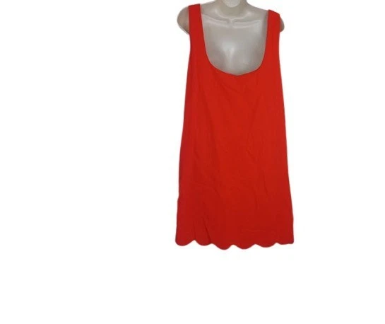 Kate Spade For Target Vestito Donna Mini Cambio Arancione Orlo Smerlato M