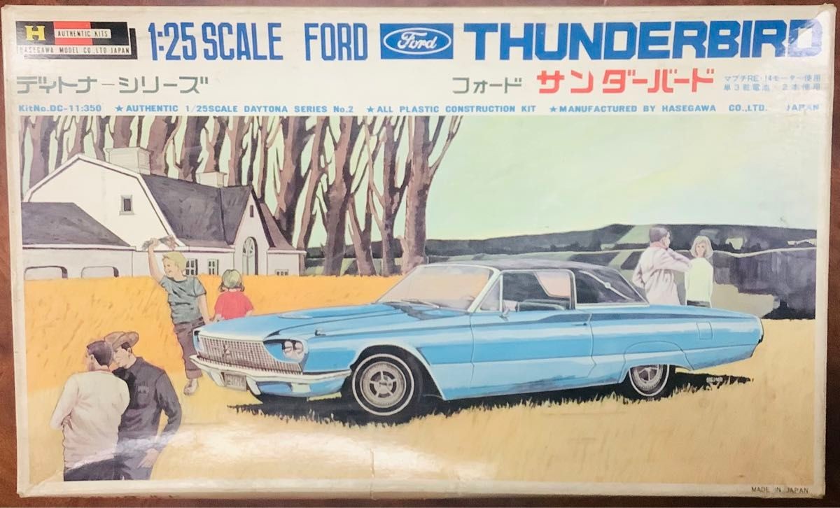Hasegawa 1/25 Ford Thunderbird Vintage Plastic Model Kit