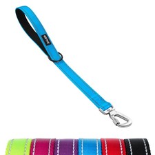 Short Dog Leash, 18 Inches Traffic Leashes for Dogs, Nylon Reflective Dog Lea...