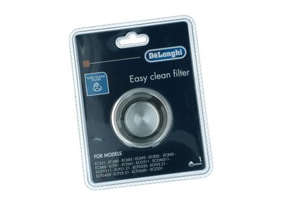 DeLonghi Easy Clean Filter DLSC400 1 Tasse für EC331, EC680, EC685, EC695, EC820