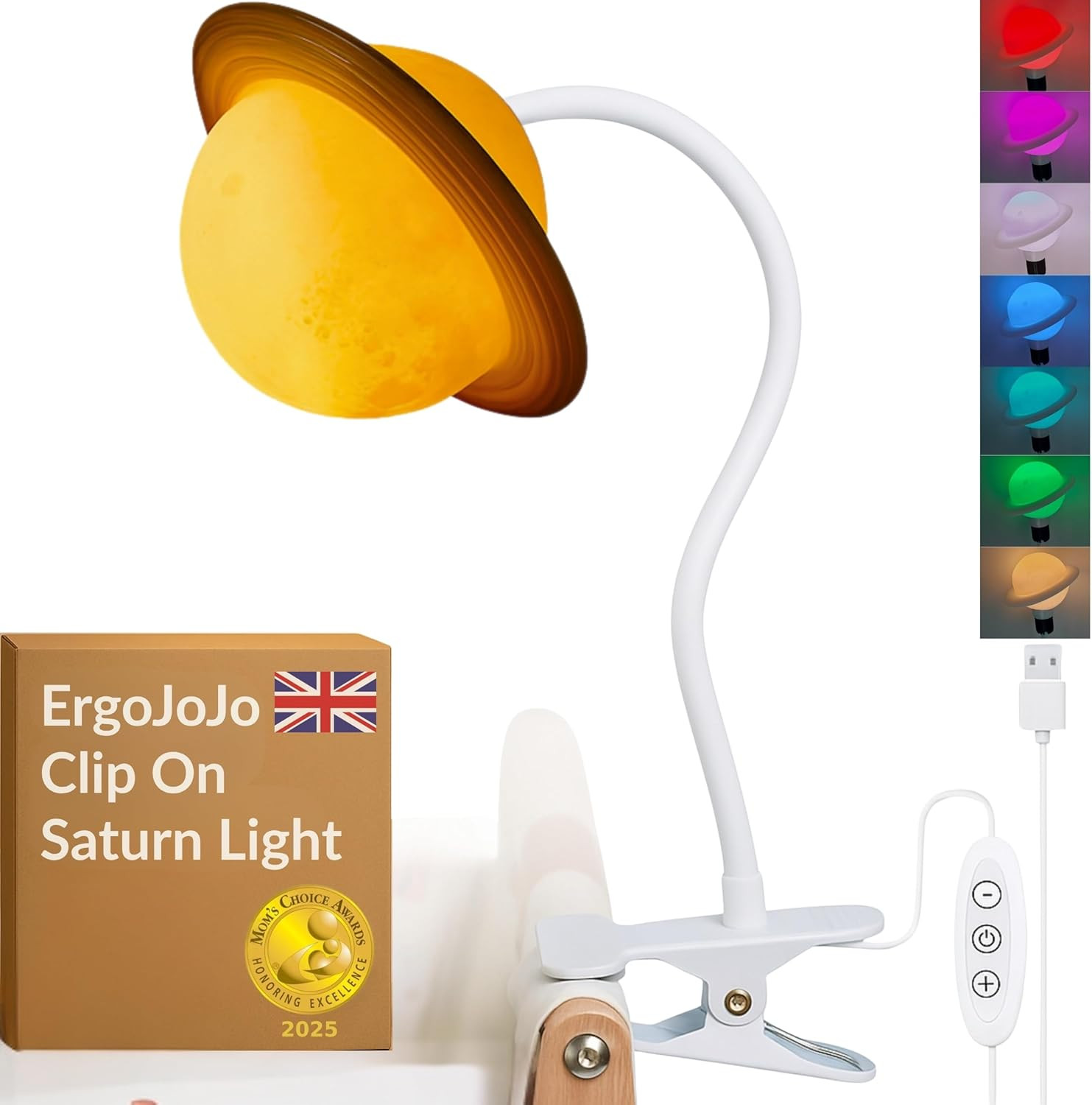 Lampada LED Saturno 3D Dimmerabile - Illuminazione Design Bambini