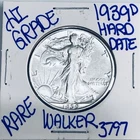 1939 D WALKING LIBERTY SILVER HALF DOLLAR AUTHENTIC U.S. MINT FREE SHIPPING 3797