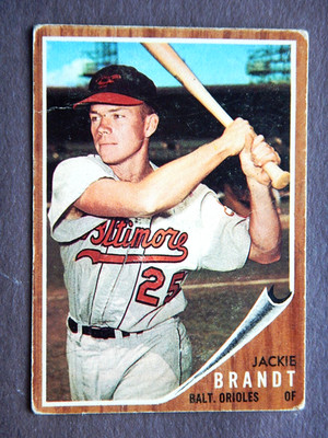 Jackie Brandt #165 Topps 1962 Baseball Card (Baltimore Orioles) | eBay