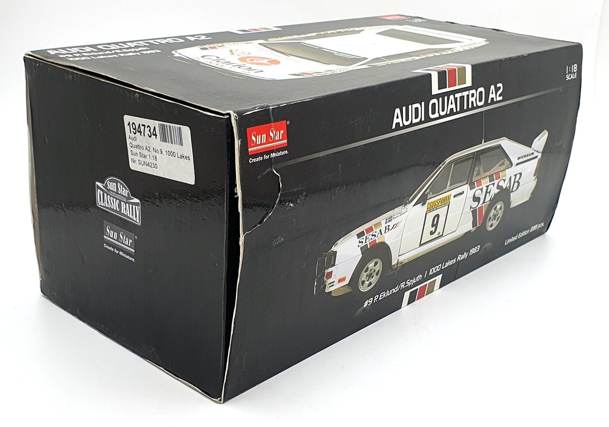 1:12 Top Marques - Audi Quattro A2 #1 Winner Rally 1000 Lakes 1983 H. Mikkola - A. Hertz