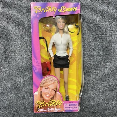 Britney Spears ''Oops! I Did It Again'' Doll White Top/Black Skirt 2000