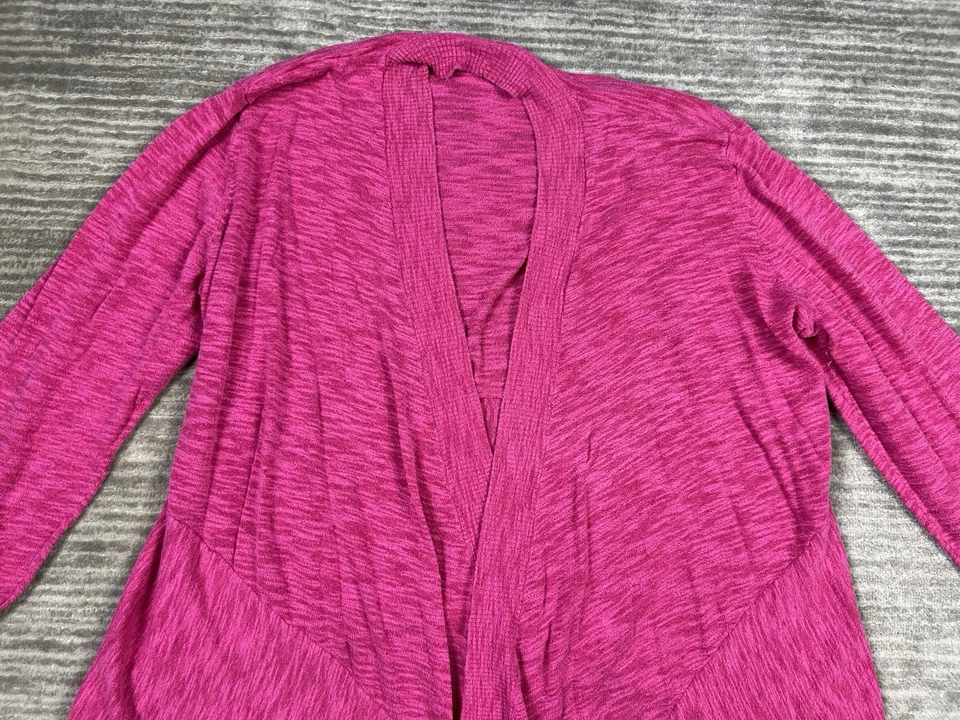 Свитер женский Kasper 2X розовый открытый передний с длинным рукавом хлопковая смесь - Изображение 2 из 4