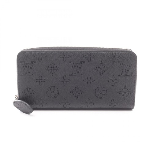 Louis Vuitton Round Long Wallet Zippy Wallet Mahina Noir M61867 Used A