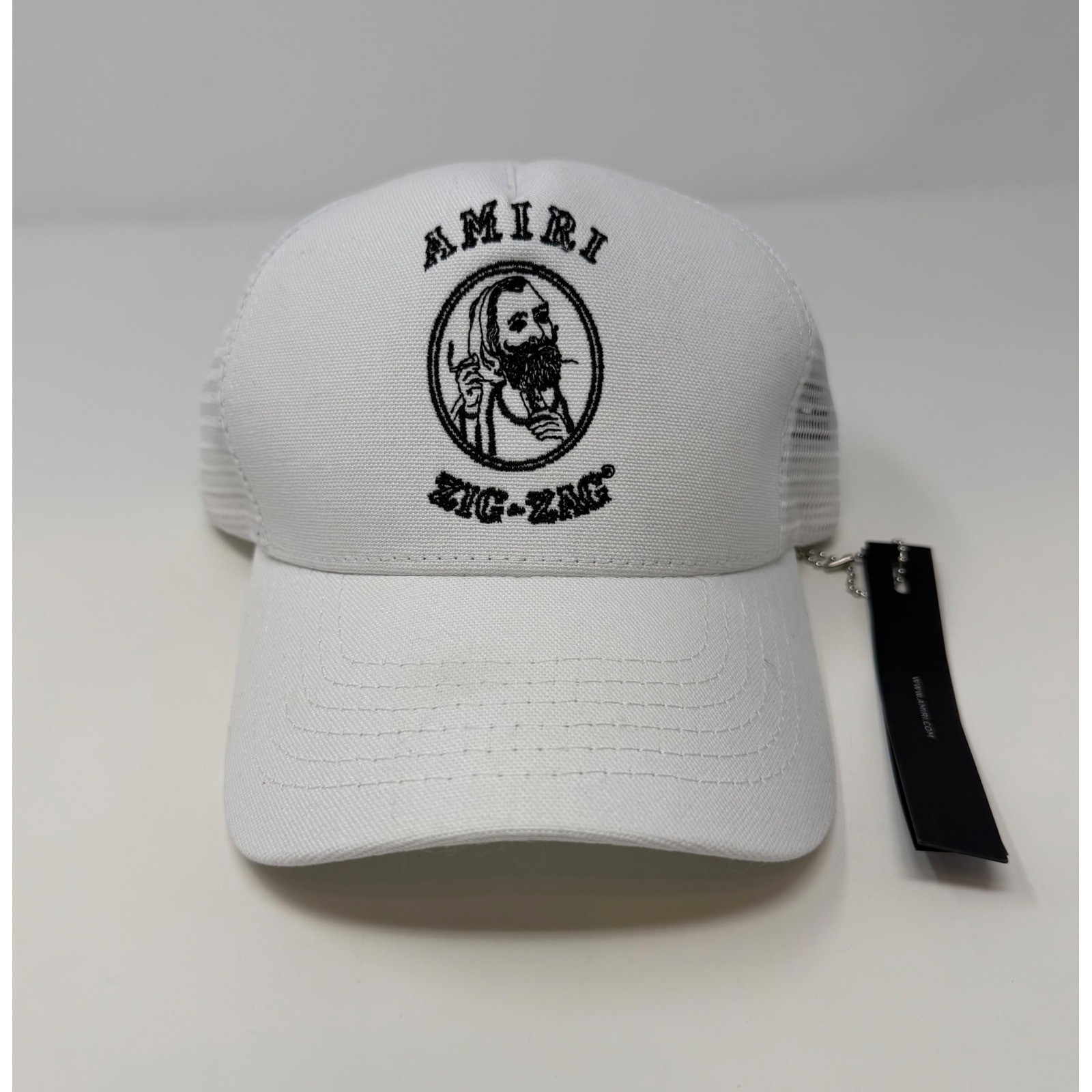 Amiri Zig Zag Trucker Hat White