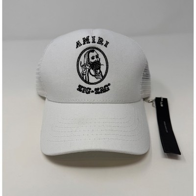 Amiri Zig Zag Trucker Hat White | eBay