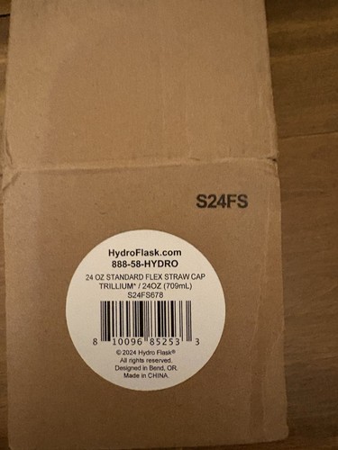 Hydro Flask S24FS678 Trillium 24 oz Standard Mouth with Flex Straw Cap (New) - Picture 2 of 5