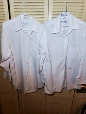 Christian Dior Chemises Shirt Men's Large Cotton Long 17-32/33 And Free Geoffrey