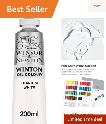 #ad #ad Winton Oil Color 200ml 6.75 oz Tube Titanium White $38.94