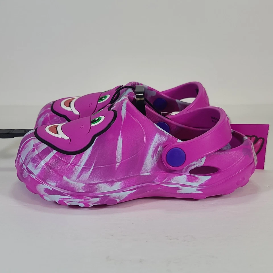 Zuecos sin cordones Barney para niños pequeños zapatos cómodos talla 9-10 púrpura Foto 4 de 4