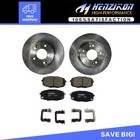 Front Disc Brakes Rotor Rotors & Ceramic Pads Pad for 2014 2015 2016 Kia Soul #
