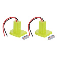 Battery Adapter Converter for 18V Battery with Wire Terminal, 2 Set 4pcs, Green