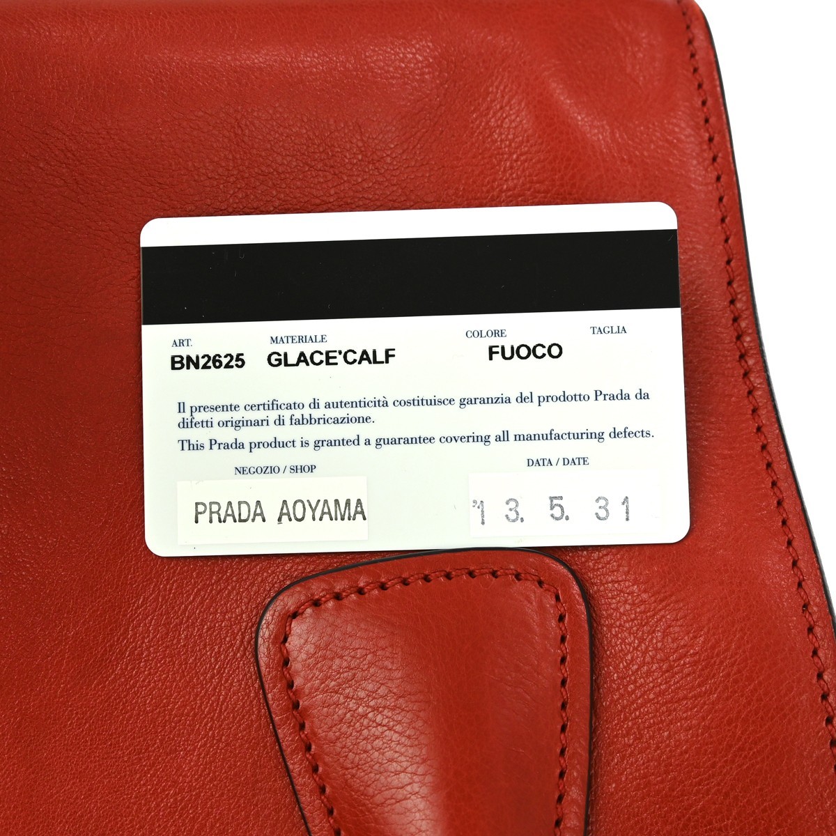 BUYIT PRADA RED 2WAY HANDBAG BN2625/180 NQ02956 thumbnail 11