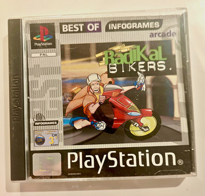 Radikal Bikers PS1 PAL Infogrames Racing Arcade Multiplayer 