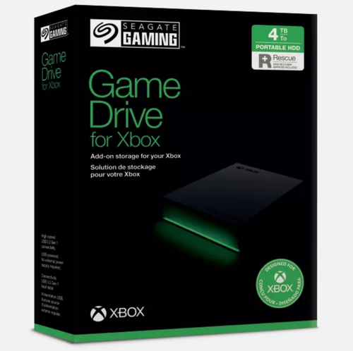 SEAGATE 4TB Xbox Game Drive BLACK Hard Drive - Picture 4 of 10