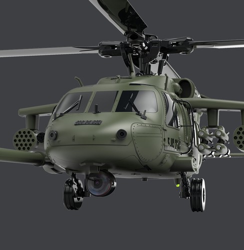YXZNRC UH60 Black Hawk RC Hubschrauber mit 6-Achsen Gyro 2.4G 6CH Flybarless 3D - Bild 11 von 26