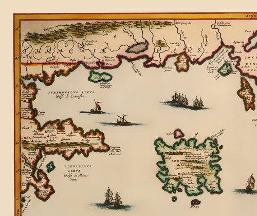 Historic Map - Greece Aegean Islands - Jansson 1654 - 23 x 27.37 - 第 2/20 張圖片