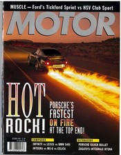 MOTOR Magazine October 1993  Ford Falcon XR8 Porsche Turbo Honda Integra
