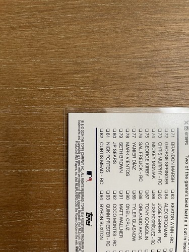 2024 Topps Series 1 Checklist Purple Holofoil /799 Mookie Betts Shohei Ohtani - Picture 12 of 12