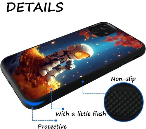 cartoon space natural Plastic TPU Case For iPhone SE4 16E 12 13 14 15 16 Pro Max - Picture 24 of 25