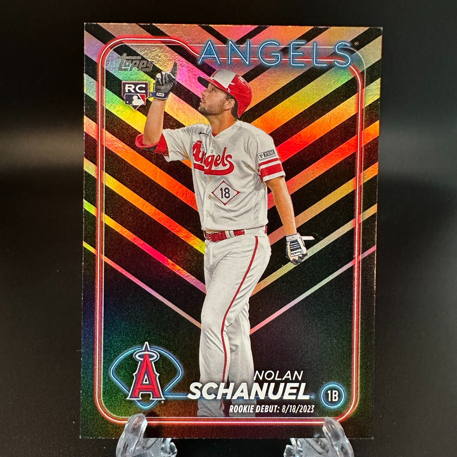 2024 Topps Update Nolan Schanuel Rookie Debut Orange & Black Holiday Foil #US193