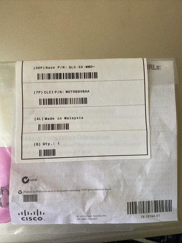 CISCO GLC-SX-MMD SFP TRANSCEIVER MODULE 10-2626-01 - SEALED - Picture 4 of 4