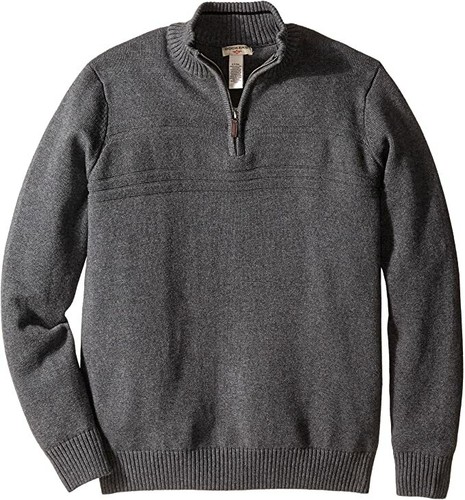 Dockers 1/4 ZIP Mock-Neck Sweater Big and Tall 2XLT XXLT - Grey NEW - 第 1/9 張圖片