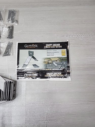 Guardian Snappy ancoraggio monouso per qualsiasi tetto spiovente con chiodi #00710 25 PK NUOVO - Foto 15 di 18