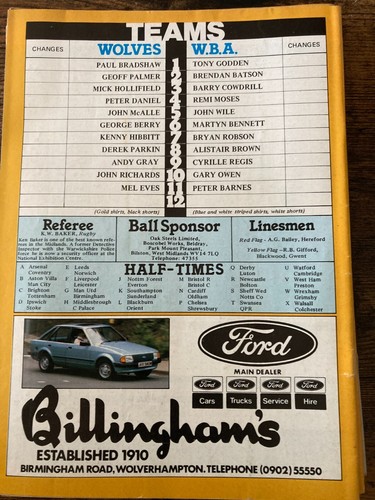 Wolves HOME & AWAY programmes 1980/81 1980 1981 League & Cup 1st Division - Picture 29 of 45