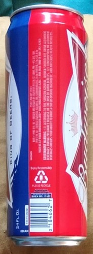 2013 24 oz. Budweiser Beer Can Chicago Cubs MLB 663569 - Picture 3 of 6