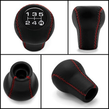 Shift Knob 5 Speed Red Stitch Fit Civic Del Sol Crx Integra Jazz Prelude Accord