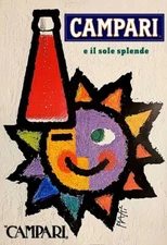 Poster poster poster advertising aperitif Cordial Campari print 40x60 cm.