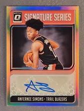 2018-19 Optic Signatures Series #SG-ASM Anfernee Simons Rookie RC Holo Prizm SSP