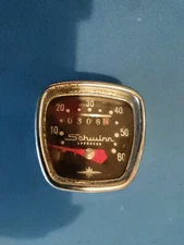 VINTAGE SCHWINN APPROVED CHROME BIKE SPEEDOMETER 