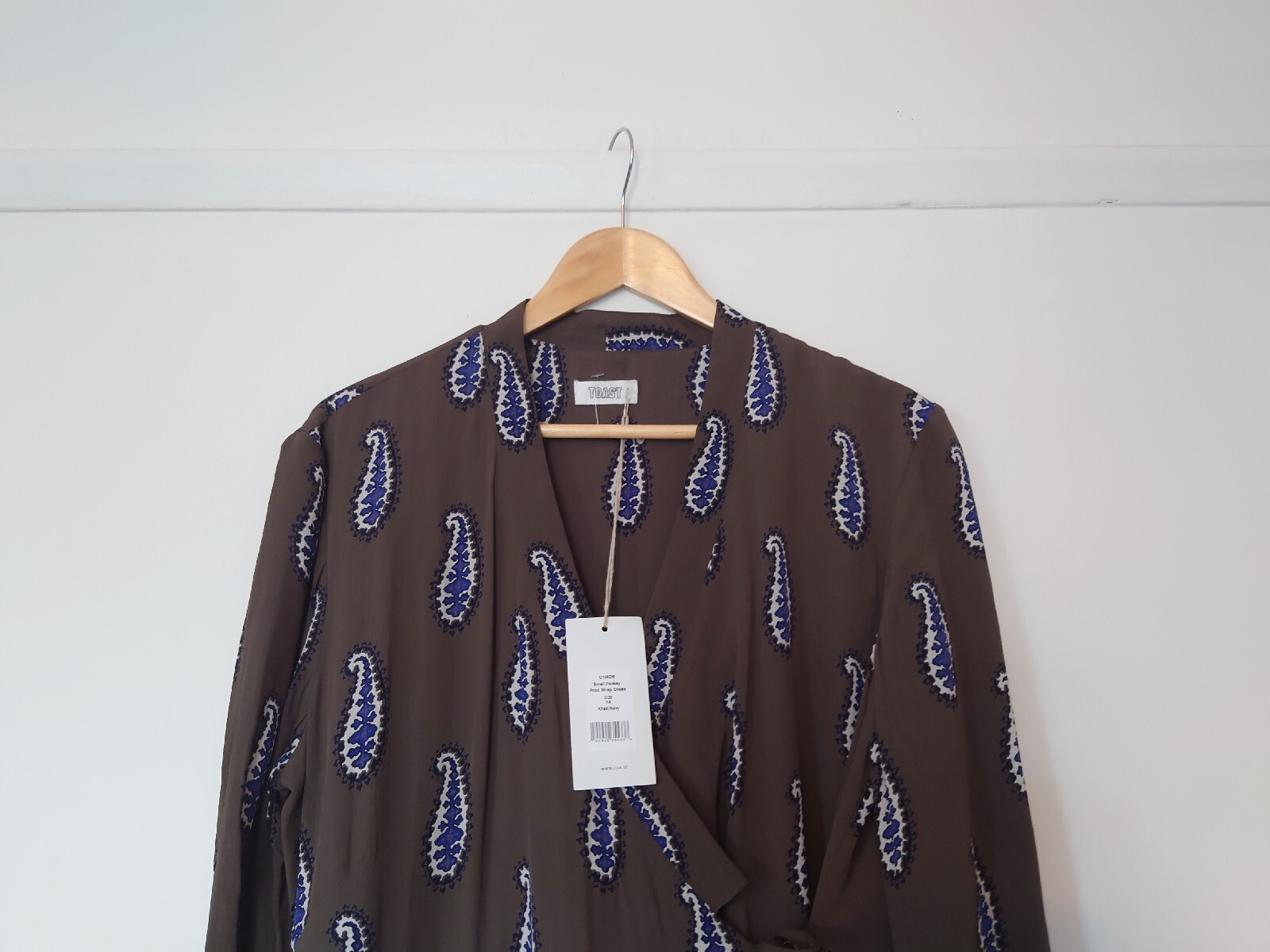 Toast Ladies Paisley Print Dress. Size 14. Brand New With Tags