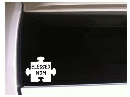 Blessed Mom Car Decal Vinyl Sticker 6" L29 Awareness Mom Kids Support Autism - Picture 1 of 1