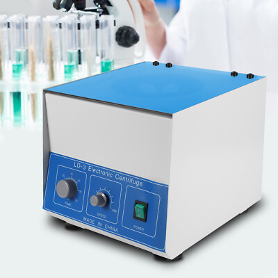 6*50ml LD-3 Electric Benchtop Centrifuge Lab Medical Practice Machine 4000rpm