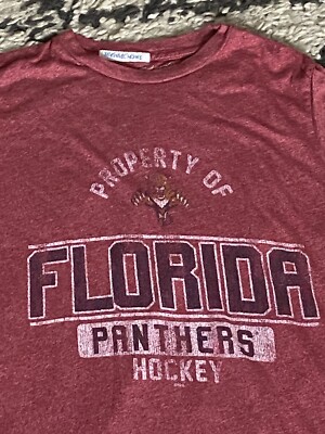 Original Retro Brand Florida Panthers NHL Size Youth LARGE Shirt