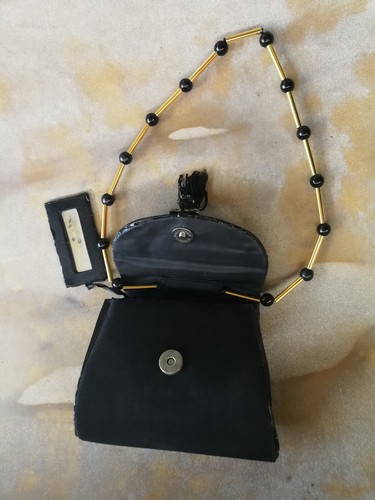 vintage woman mini handle shoulder bag original fashion iconic brand meduse gold - Picture 5 of 24
