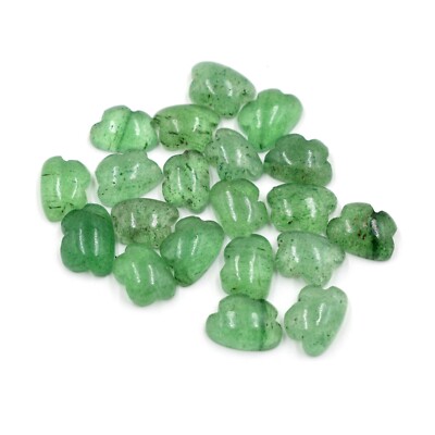 Green Strawberry Quartz Gemstone Carving 7X10 to 11X14 mm Briolette Carved Stone