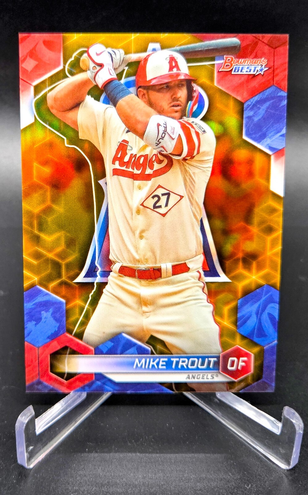 2023 Bowmans Best MIKE TROUT Gold /50 LA Angels #44 MINT