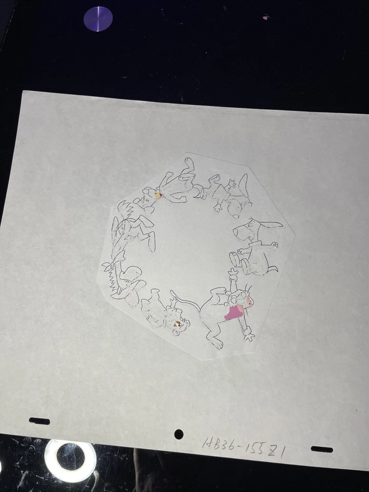 Hanna-Barbera Animation Cel Production Art Vintage Cartoons yogi Bear Movie I20 - Image 3 of 4