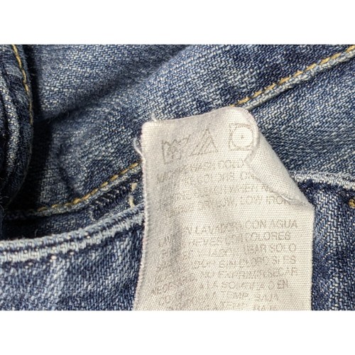 Lee Womens Size 14 M Straight Leg Embroidered Denim Blue Jeans - Picture 7 of 12